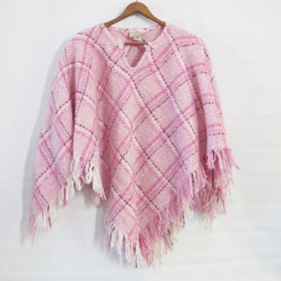 boyne valley weavers Sweaters - Boyne Valley Weavers Irish Alpaca Wool Plaid Fringe Poncho One Size